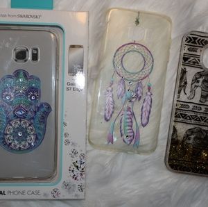 Bundle of 3 phone cases for Galaxy s7 edge
